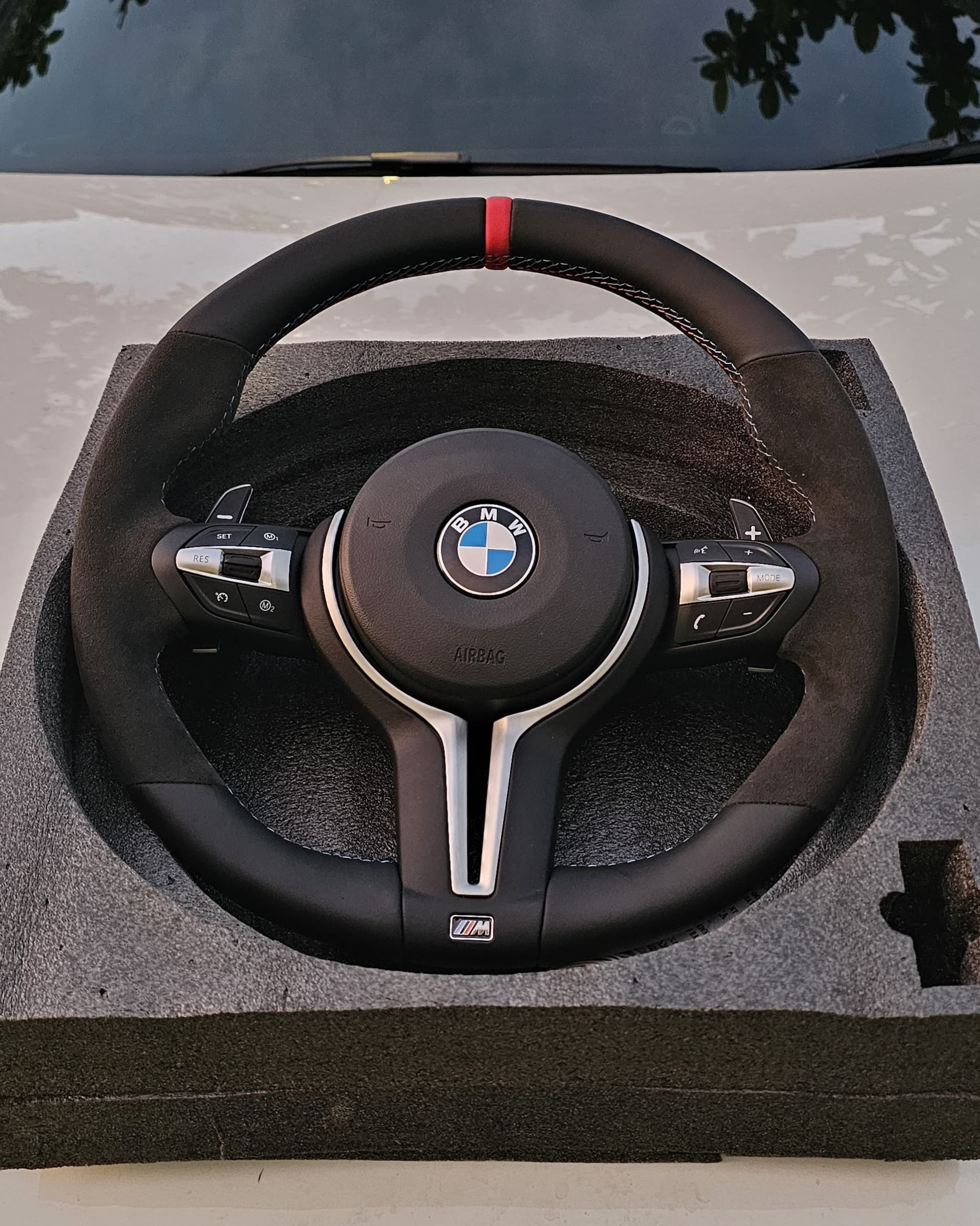 BMW Alcantara steering wheel